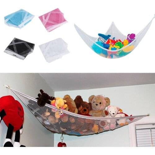 Toy hammock furniture swing Toys Net Organize Storage Holder Cute Children Room Stuffed 4 Color 80*60*60cm Dropshipping 2018 New
