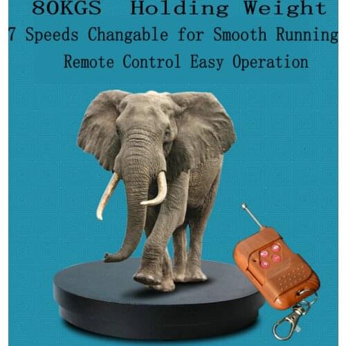HQ CS01 35-60CM Remote Control Electric Rotating Turntable Display Stand Base Lazy Susan for Photography Shooting