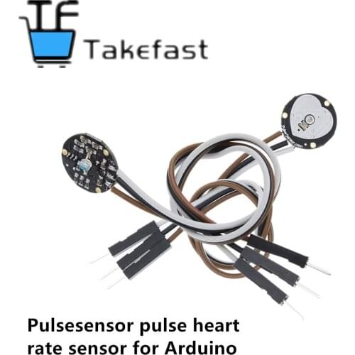 10PCS Pulsesensor pulse heart rate sensor for Arduino open source hardware development pulse sensor