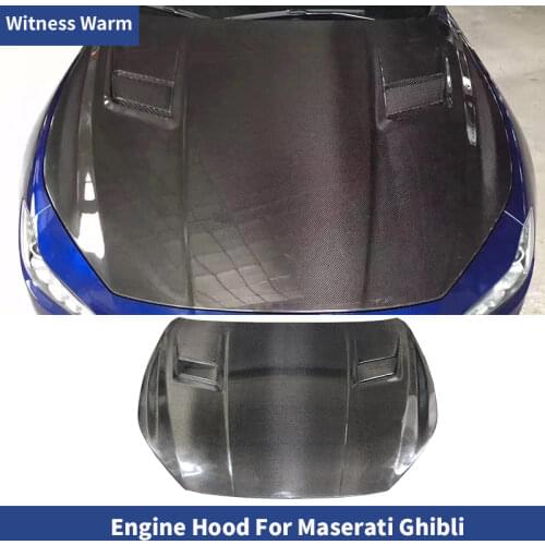 Carbon fiber engine bonnet for Maserati Ghibli 2014-2019 Bonnets engine Covers car body kit