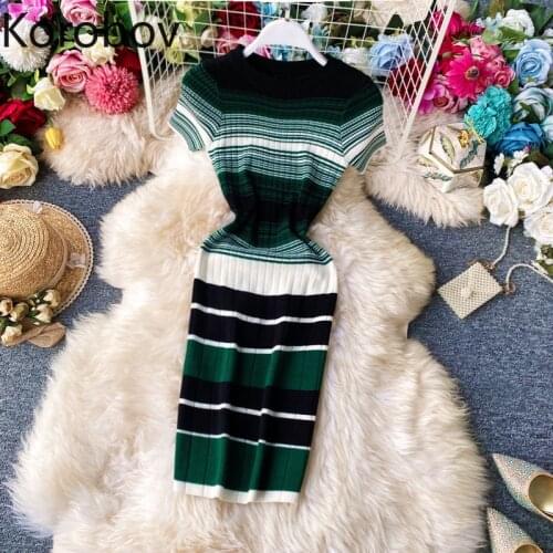 Летние платья в полоску KOROBOV China At AliExpress