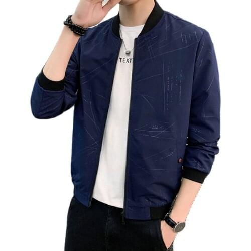 2021 Spring Autumn Male Baseball Thin Jackets Brand Casual Coat Top Mens windbreaker Jacket Slim Fit Solid Mens Bomber Jacket