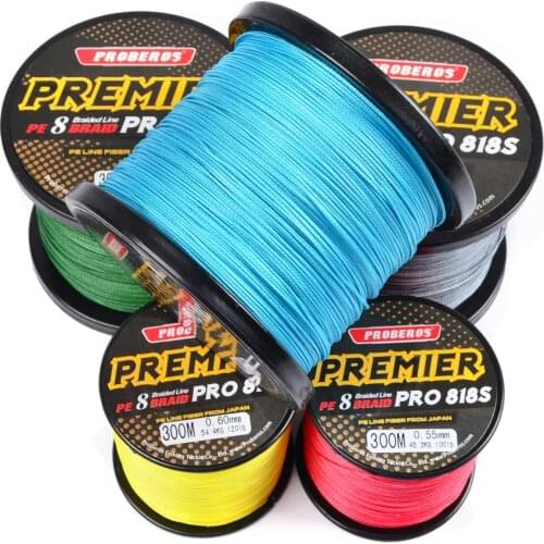 Fly Fishing 300M 8 Strands PE Braided Fishing Line 5LB - 300 LB Multifilament Wire PREMIER Fly Fishing Carp Fishing Braided Yarn