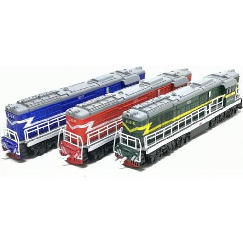 Simulation 1:50 classical steam locomotive alloy model diesel locomotive toy sound and light back to the car model boys toys