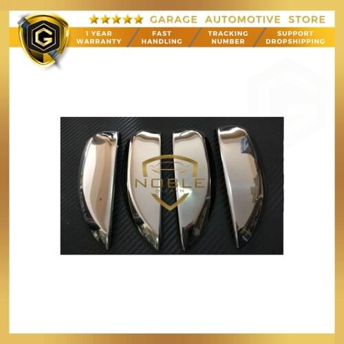 For Dacia Duster Stainless Steel Chrome Door Handle cover 4 Piece 2018 and Post