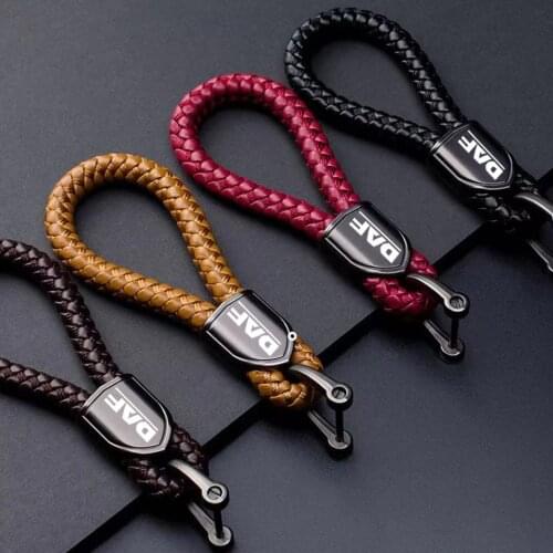 New car trinket Key ring Zinc Alloy Universal quality keychains For DAF XF CF LF van car keychain With Logo Key ring accessories