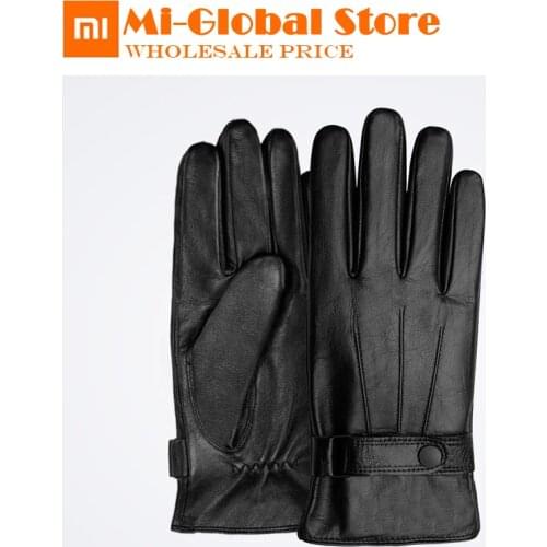 Original xiaomi Spanish lambskin Five Fingers Touch Screen Gloves 60% wool Windproof and warm soft unisex best gift for winter