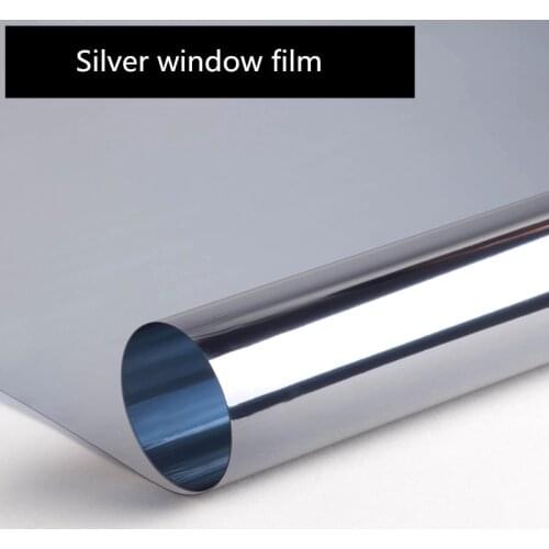 HOHOFILM 50cmx300cm Window Film mirrored Self-adhesive Window Sticker Reflective Privacy Glass Tint, Heat Control WindSolar film