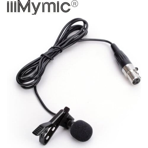 Professional Lavalier Lapel Condenser Microphone Microfone For AKG Samson Wireless Bodypack Transmitter mini 3 Pin XLR TA3F Plug