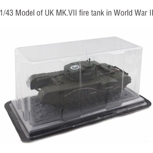 Rare 1/43 Model of UK MK.VII fire tank in World War II Alloy static products 1944