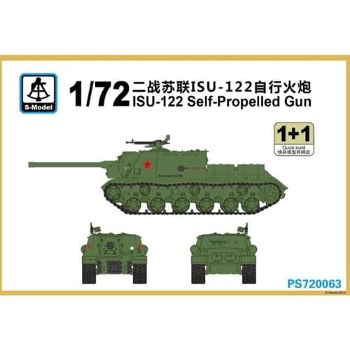 S-model 1/72 PS720063 ISU-122 Self-Propelled Gun Plastic model kit
