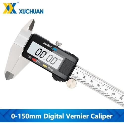 Caliper LCD Digital Caliper 0-150mm Accuracy 0.01mm Measuring Instruments Gauge Micrometer Stainless Steel Vernier Caliper
