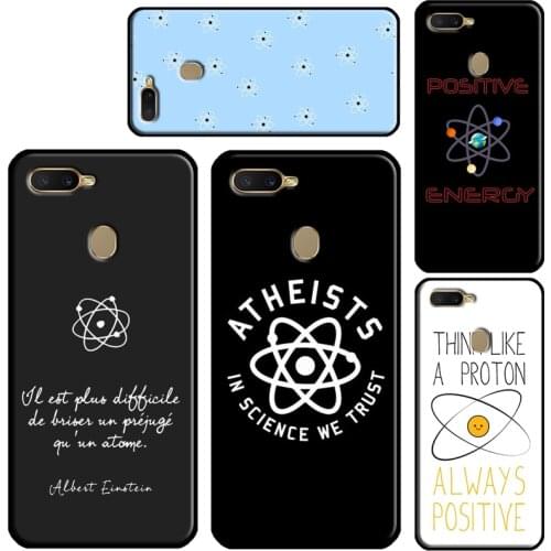 Atom Symbol Phone Case For OPPO A91 A15 A5 A9 A53 A31 2020 A5S A3S A1K A52 A72 F5 F7 Reno 2 Z 4 Pro