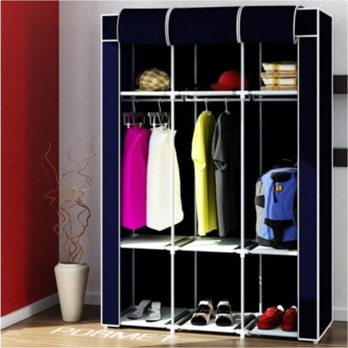 Navy blue Wide Strap Cloth Cabinet