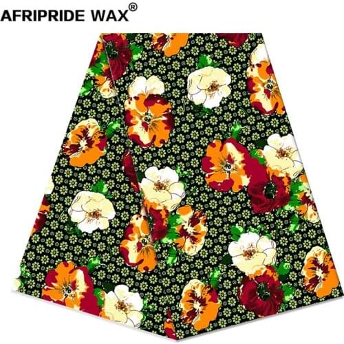 Latest african ankara print fabric 100% high quality batik cotton real wax wholesale fabric for clothing curtains A18F0665