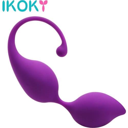 IKOKY Ben Wa Ball Exercise Vaginal Kegel Ball Vagina Tightening Trainer Clitoris Stimulator Adult Games Sex Toys for Women