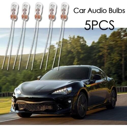 VODOOL 5Pcs T3 14V 0.56W Car Audio Gear Indicator Light Dashboard Instrument Lighting Bulbs Yellow Light Amber Bulbs