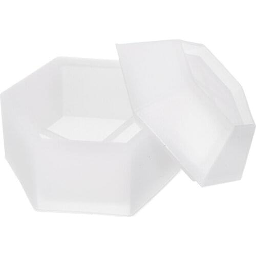 1Pc Silicone Mold Jewellery Bead Hexagonal Storage Box Mold Resin Epoxy Making Mould DIY Handmade Craft Clay Resin Mold