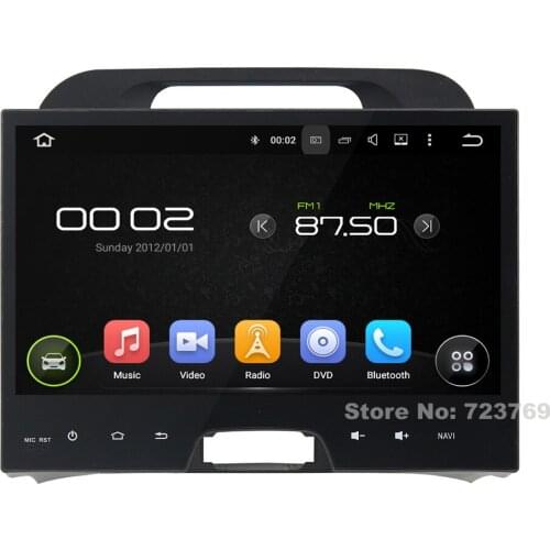 10.1 inch 2G RAM Android 7.1 Car DVD Player GPS Navigation System Media Stereo Audio Video for Kia Sportage 2010 2011 2012