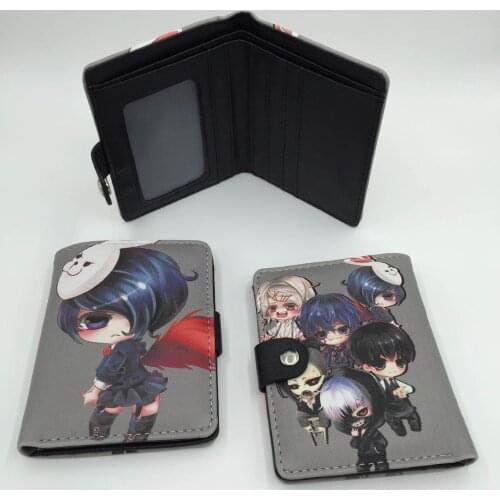 Anime Tokyo Ghoul Chibi Mini Kirishima Touka High Quality Synthetic Leather Short Wallet/Purse