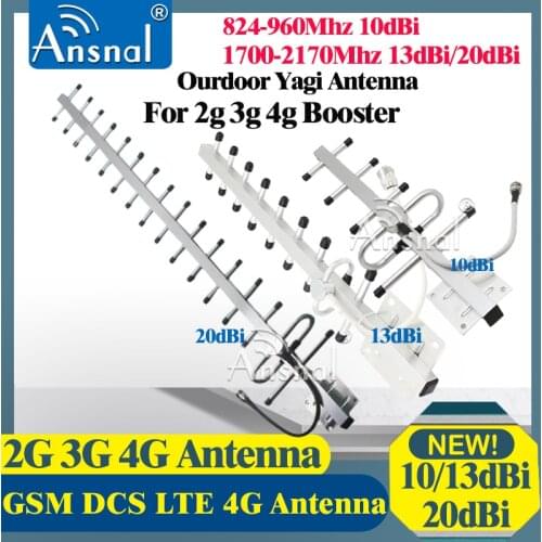 8dBi/13dBi/20dBi Gain3g 4g GSM Antenna Yagi Antenna 2G 3G 4G Outdoor Antenna LTE External Antenna For 4G Signal Booster Repeater