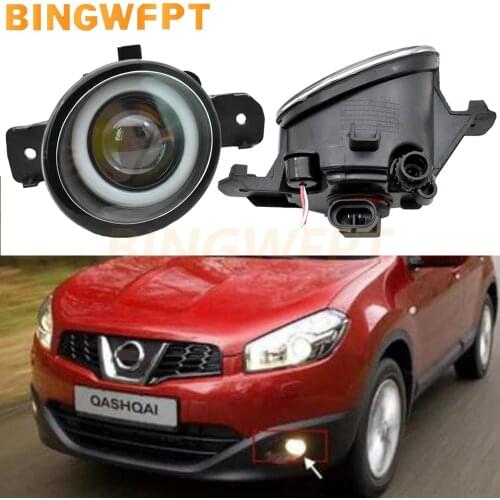 Car Styling LED Fog Light For NISSAN QASHQAI QASHQAI +2 (J10, JJ10) 2007-2012 Angel Eye H11 12V High Brigh
