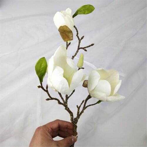 Artificial Magnolia Floral Ornaments Home Living Room Table Decoration Flower Simulation Magnolia Flower Chinese Classical 50cm