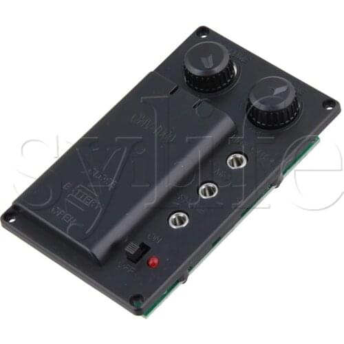 Electric Violin Silent EQ Pickup Piezo with Headphone and Plug Hole Cable Set