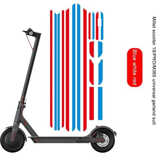 Electric Motorcycle Reflective Sticker Warning Strip Reflective Light Sticker For Motorcycle For Scooter For 1S/PRO/M365