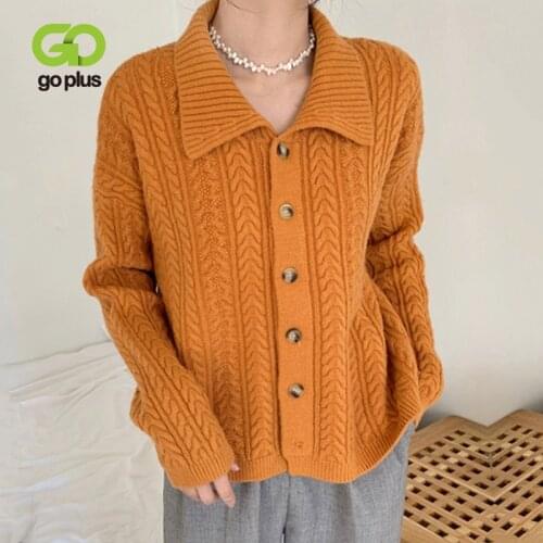 GOPLUS Cardigan Y2k Sweater Women Long Sleeve Korean Fashion Top Black Knitted Sweaters Gilet Femme Gilet Strickjacke Damen