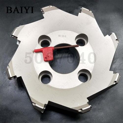 KM12 face milling cutter head KM12-160-40-8T KM12-200-60-8T Tindexable CNC Face milling cutter head left-handed counter-cutter