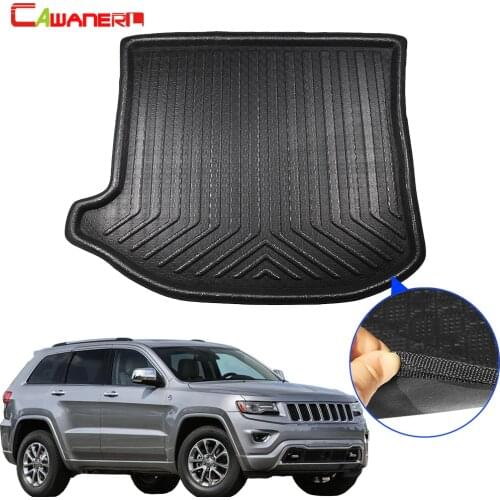 Cawanerl Car Trunk Mat Floor Liner Boot Tray Cargo Kick Carpet Mud Pad For Jeep Grand Cherokee 2013 2014 2015 2016 2017 2018