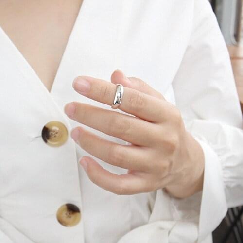 100% 925 sterling silver women rings aneis feminino acessories, minimalist finger ring anillos plata 925 para mujer jewelry