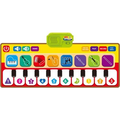 Musical Mat Kids Piano Early Educational Toys Gift Piano Play Carpet with Voice Educational Learning Study Toy Gifts