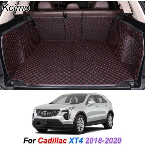 The Trunk Floor Leather Liner Car Trunk Mat Cargo Compartment Floor Carpet for Cadillac XT4 2018 2019 2020