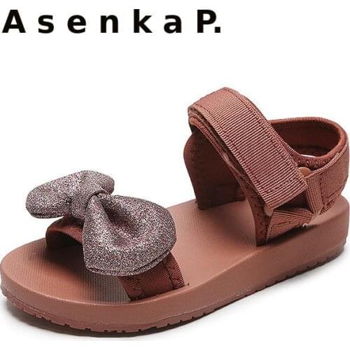 New Childrens sandals summer girls baby sandals baby soft-soled cloth childrens shoes fashion kids beach sandals toddler shoes