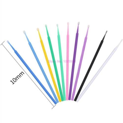 200bags Disposable MicroBrush Eyelashes Extension Individual Lash Removing Swab Micro Brush For Eyelash Extension Tools hot