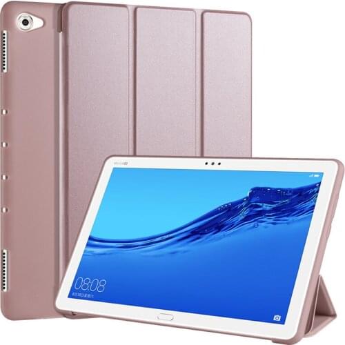 Solid Color Soft TPU Cover for Huawei Mediapad M5 Lite 10 BAH2-W09 W19 Stand Tablet Case for Huawei Mediapad M5 Lite 10 Case
