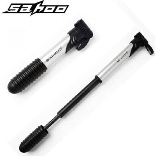 SAHOO Aluminum Alloy Bike Pump Mountain 140g Ulitrlight Portable Mini Bicycle Air Pump Cycling Accessories