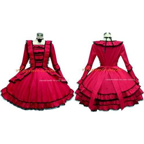 Sissy maid Gothic lolita sweet Cotton dress cosplay costume Tailor-made[G332]
