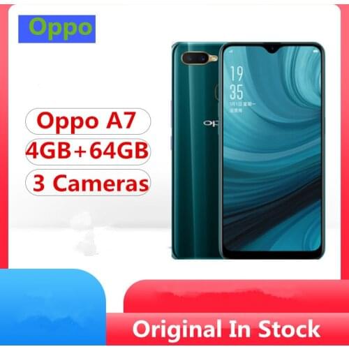 Oppo A7 4G LTE Smart Phone Snapdragon 450 Android 8.1 6.2" Dropwater Full Screen 16.0MP+13.0MP+2.0MP 4230Mah 4GB RAM 64GB ROM