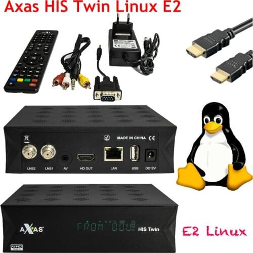 Full HD Satellite Receiver With 2x DVB-S2 SAT Tuner Installed With Axas HIS Twin Linux E2 Open ATV 6.2 TV Box Replace ZGEMMA