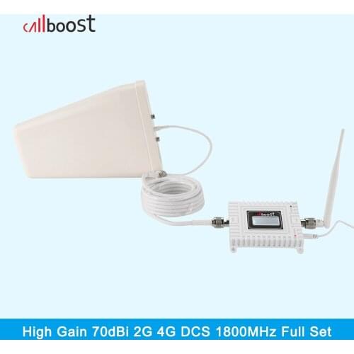 Callboost 4g LTE Amplifier Cellular Signal Booster 4g DCS 1800 GSM Mobile 4g Signal Booster GSM Repeater Cellphone Amplifier Kit