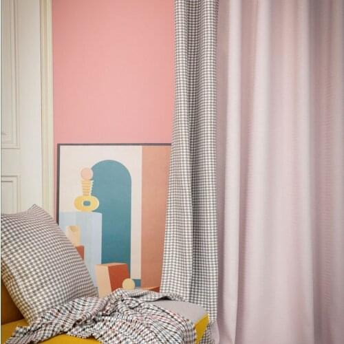 Custom Curtains for Living Room Bedroom Window New Modern Jacquard Hive Blackout Curtain Ins Pink Girls Drapes Dining Room