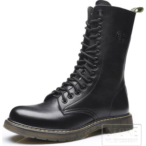 Winter Motorcycle Shoes Motocross Bottes Racing Motocross Shoes Leather Moto Martin Boots Racing Motorbike Boot Large size 38-48