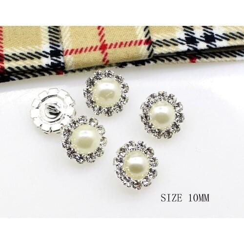 ZMASEY Fashion 10mm Shank Buttons For Clothing 10Pcs/Lot Sewing decorative Bra Shank Button diy Clothing Accessories Sale Price