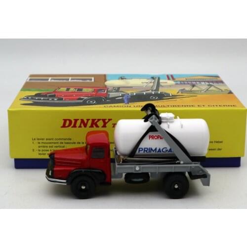 1/43 Atlas Dinky 805 Truck Unic Multibenne Marrel and tank Primagaz Diecast Toys Limited Edition Collection