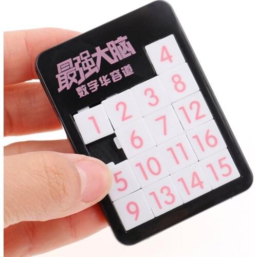 1pcs 3D Slide Puzzle Plastic Building Numbers Alphabets Learning Jigsaw Game Toys Childrens Educational Toy Puzzles Gift