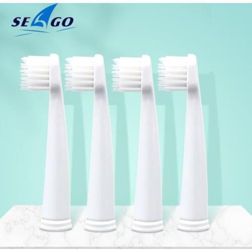 4pcs/lot Replacement Brush Heads for EK9/EK8 /EK10 Kids Electric Soft Toothbrush Head Teeth Cleaning Smart Snap-on Brush Head