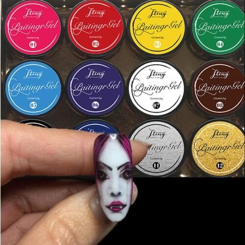 5ml Painting Gels~! (Colors Painting Gel Nail Polish Set Soak Off Nail Art Color Gel For Drawing Manicure DIY Design) 5ml Paint